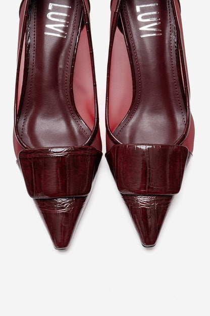 OLA - Burgundy Stiletto Pump (Women)