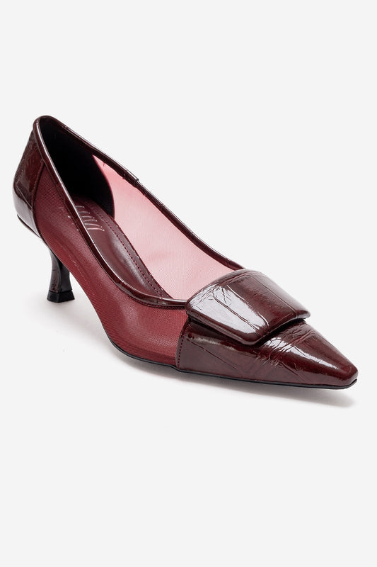 OLA - Zapatos de Tacón de Aguja Burdeos (Mujer)