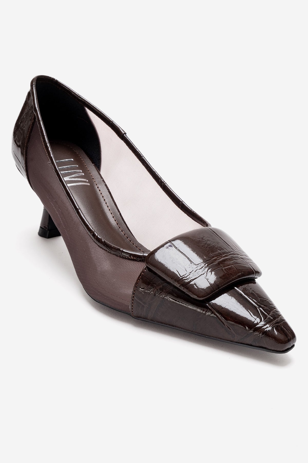 OLA - Zapato de tacón de aguja marrón (Mujer)