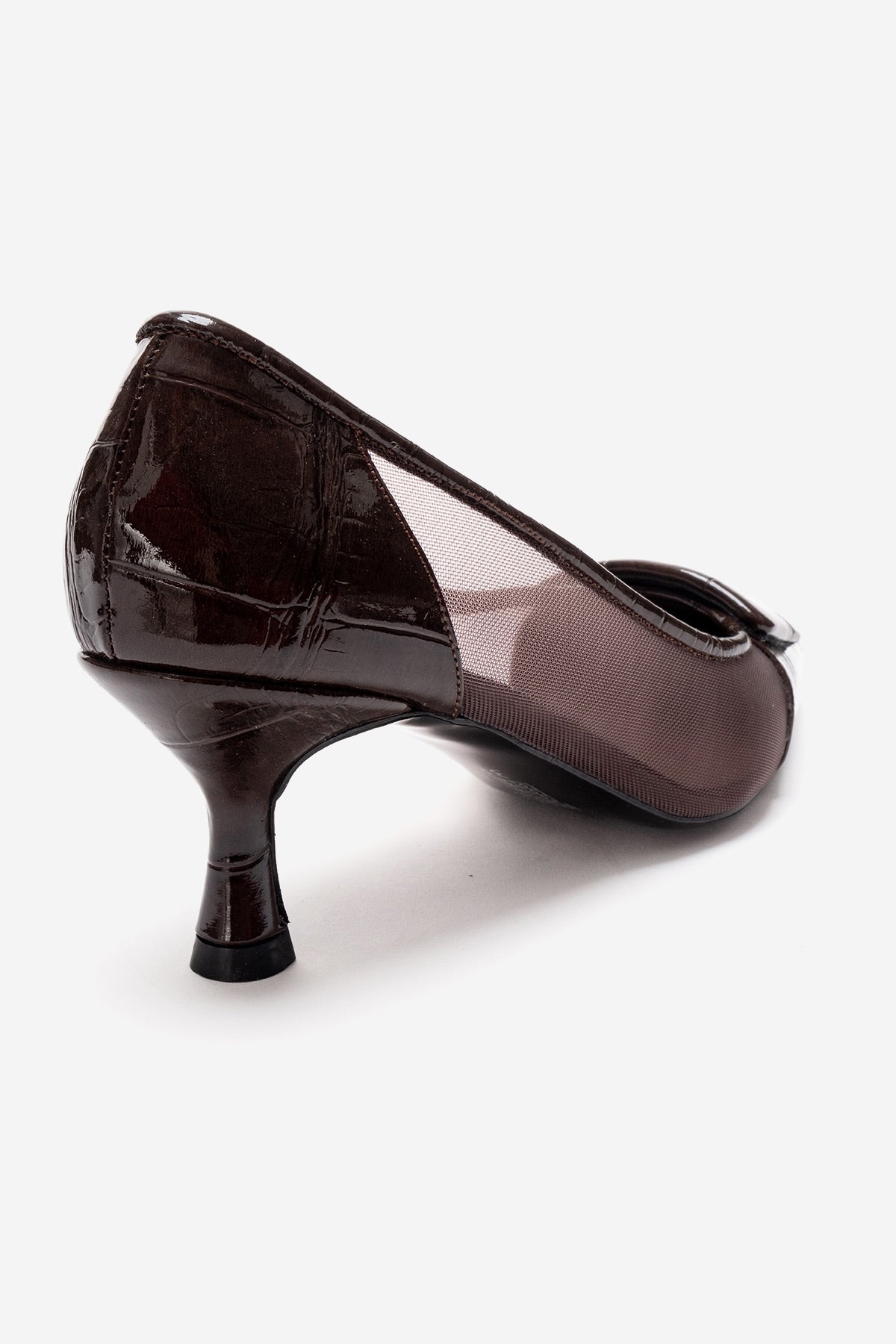 OLA - Zapato de tacón de aguja marrón (Mujer)