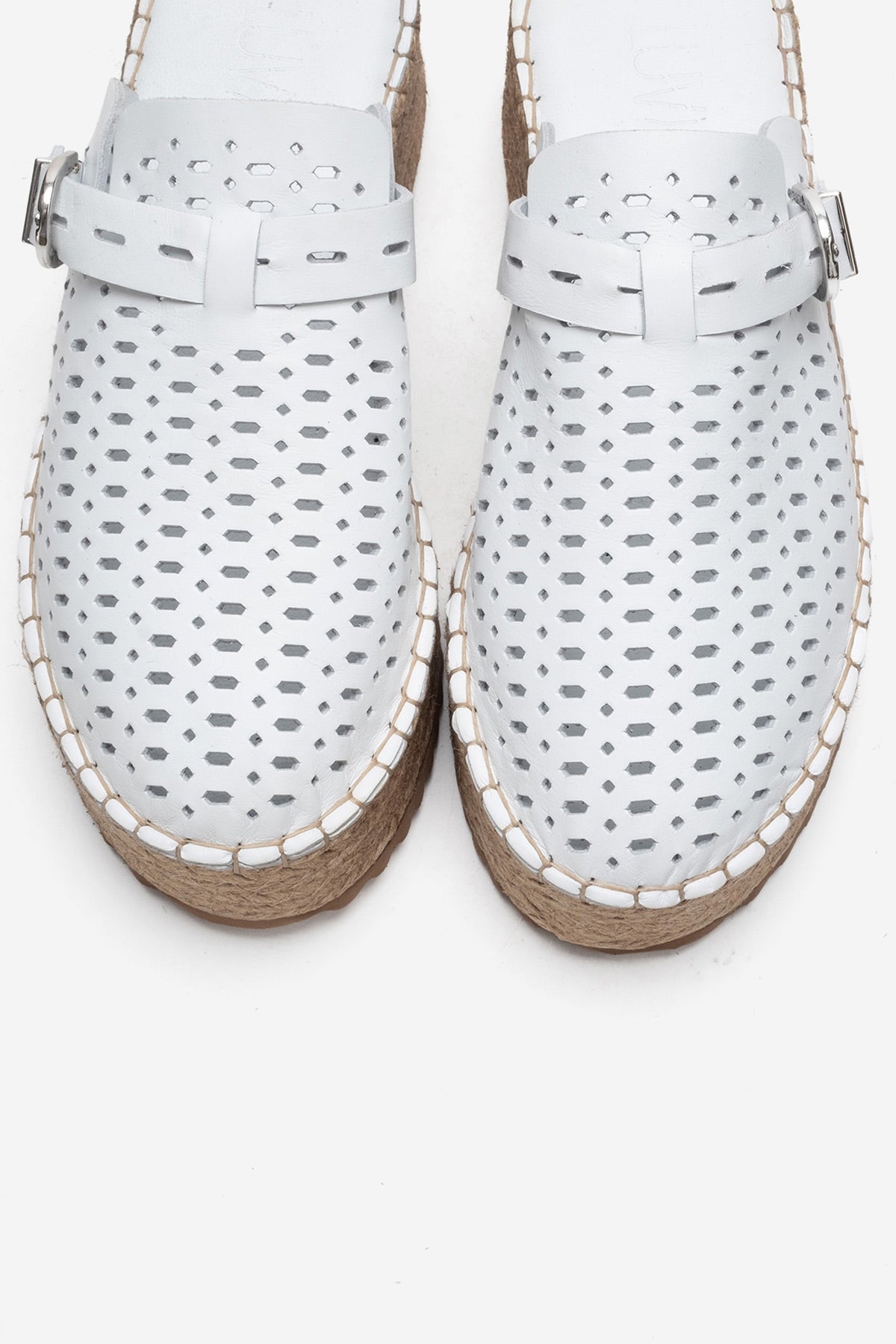 Louis - White Leather Platform Sandal (Women)