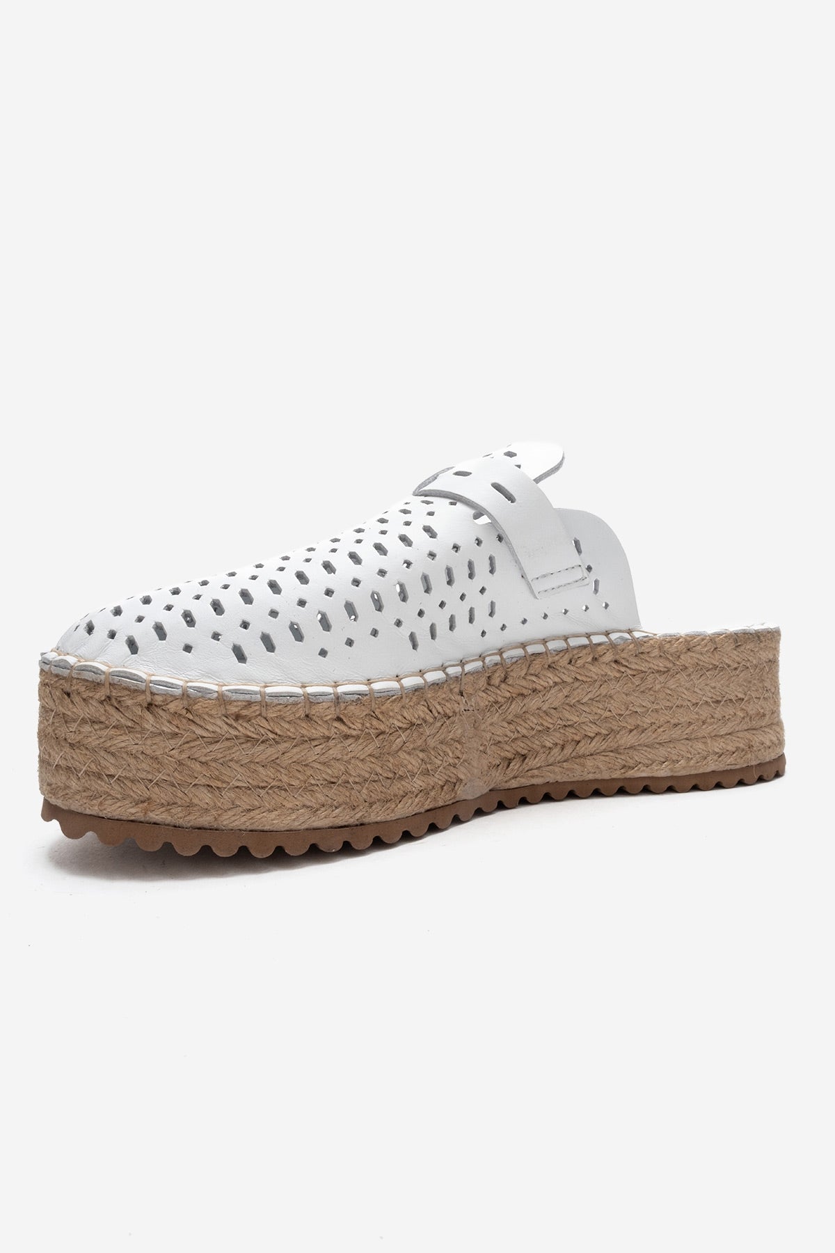 Louis - White Leather Platform Sandal (Women)