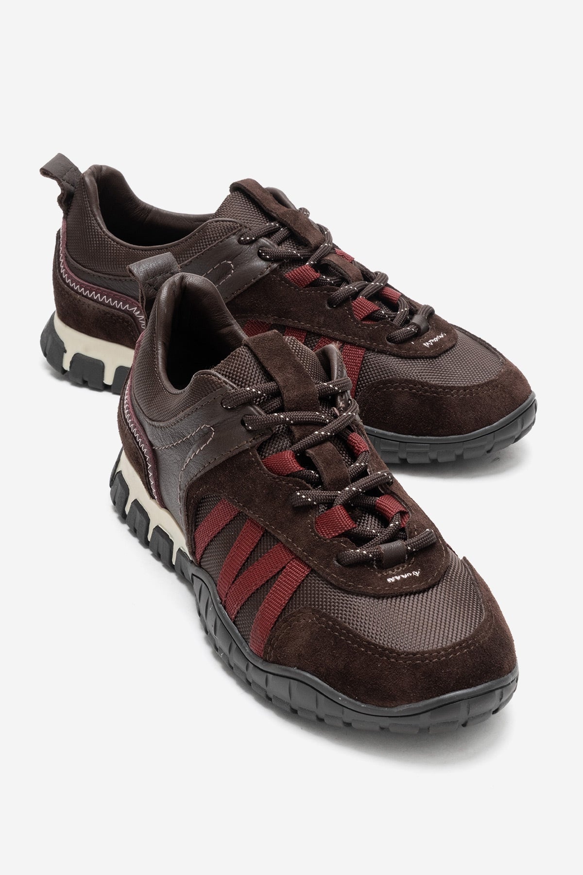 FIERA - Zapatilla de piel auténtica burdeos (mujer)