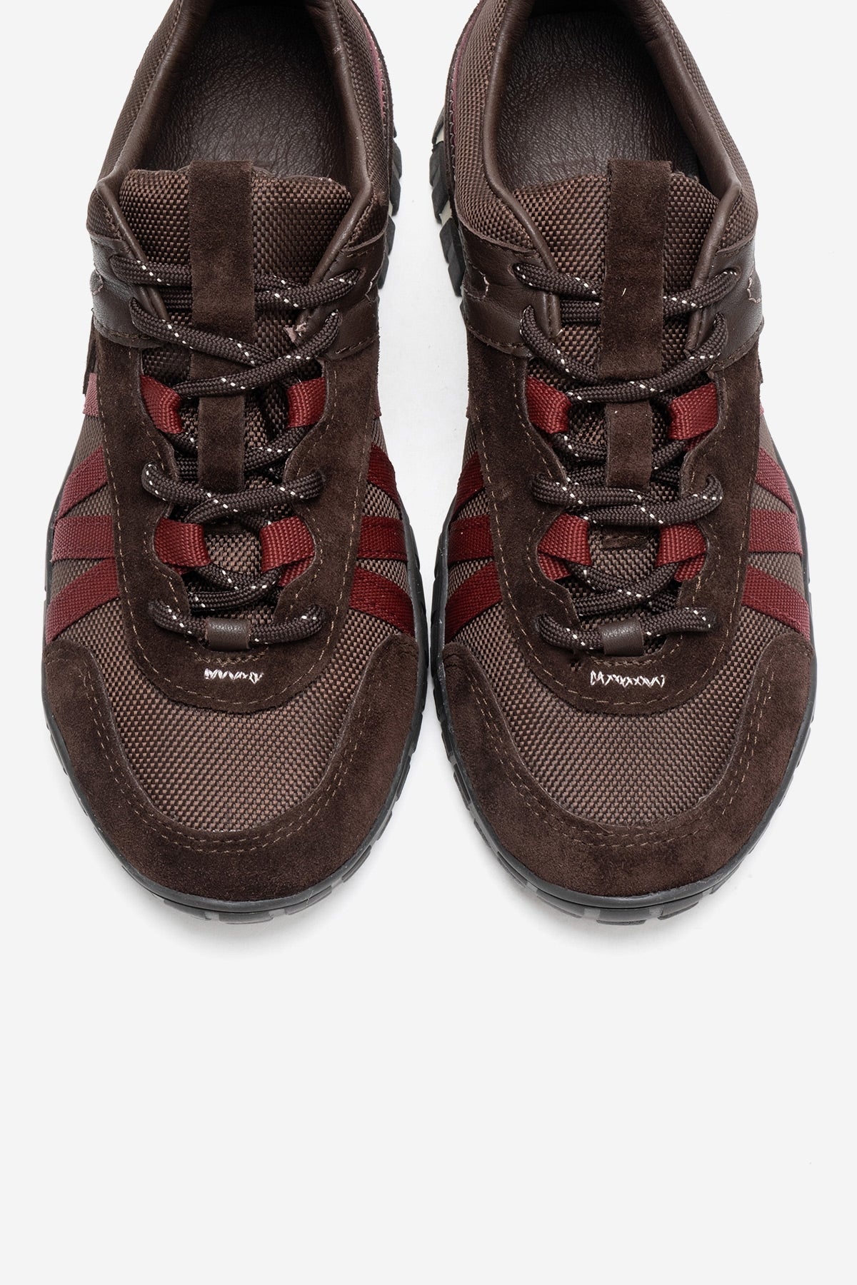 FIERA - Zapatilla de piel auténtica burdeos (mujer)