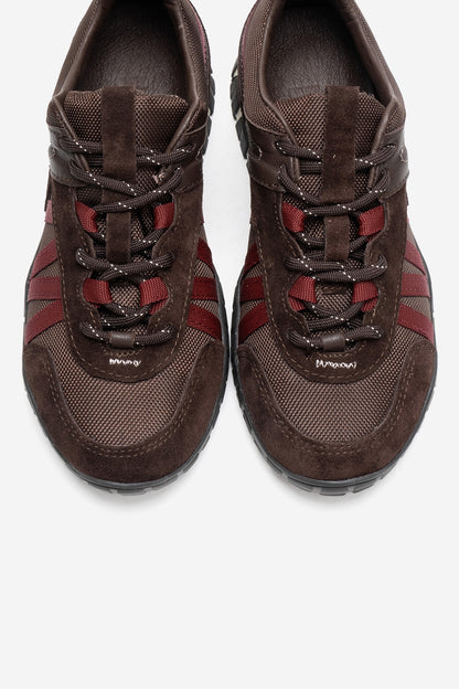 FIERA - Zapatilla de piel auténtica burdeos (mujer)