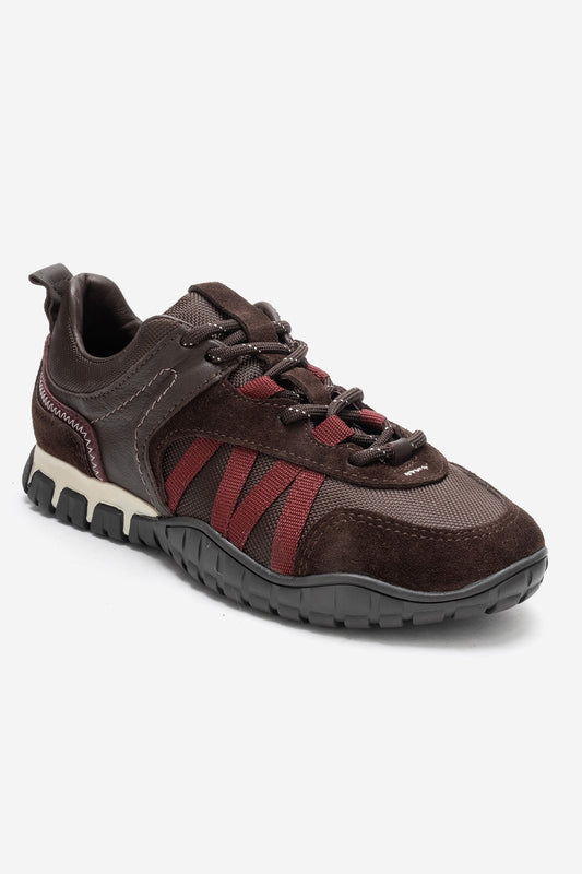 FIERA - Zapatilla de piel auténtica burdeos (mujer)