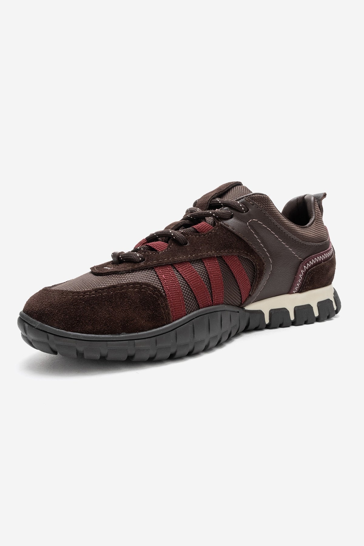 FIERA - Zapatilla de piel auténtica burdeos (mujer)