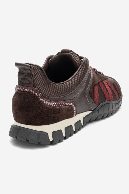 FIERA - Zapatilla de piel auténtica burdeos (mujer)