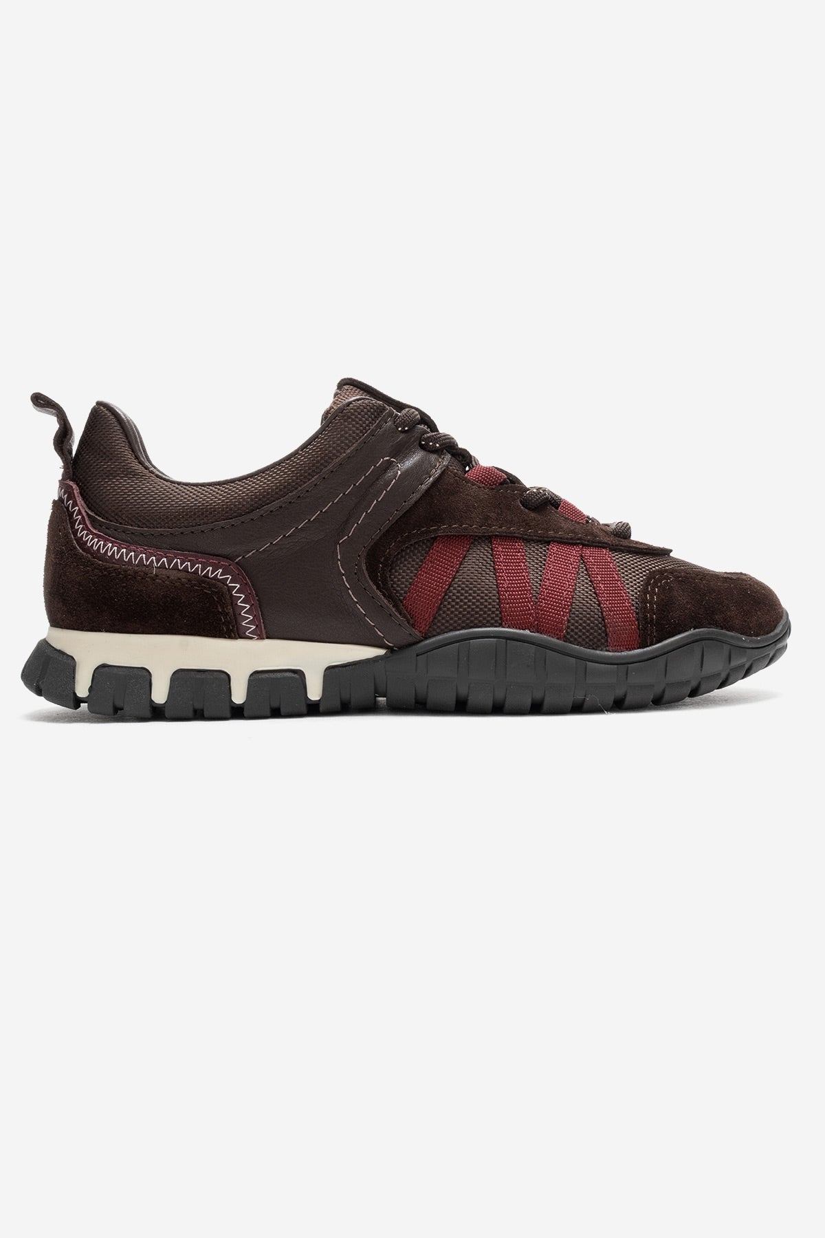 FIERA - Zapatilla de piel auténtica burdeos (mujer)