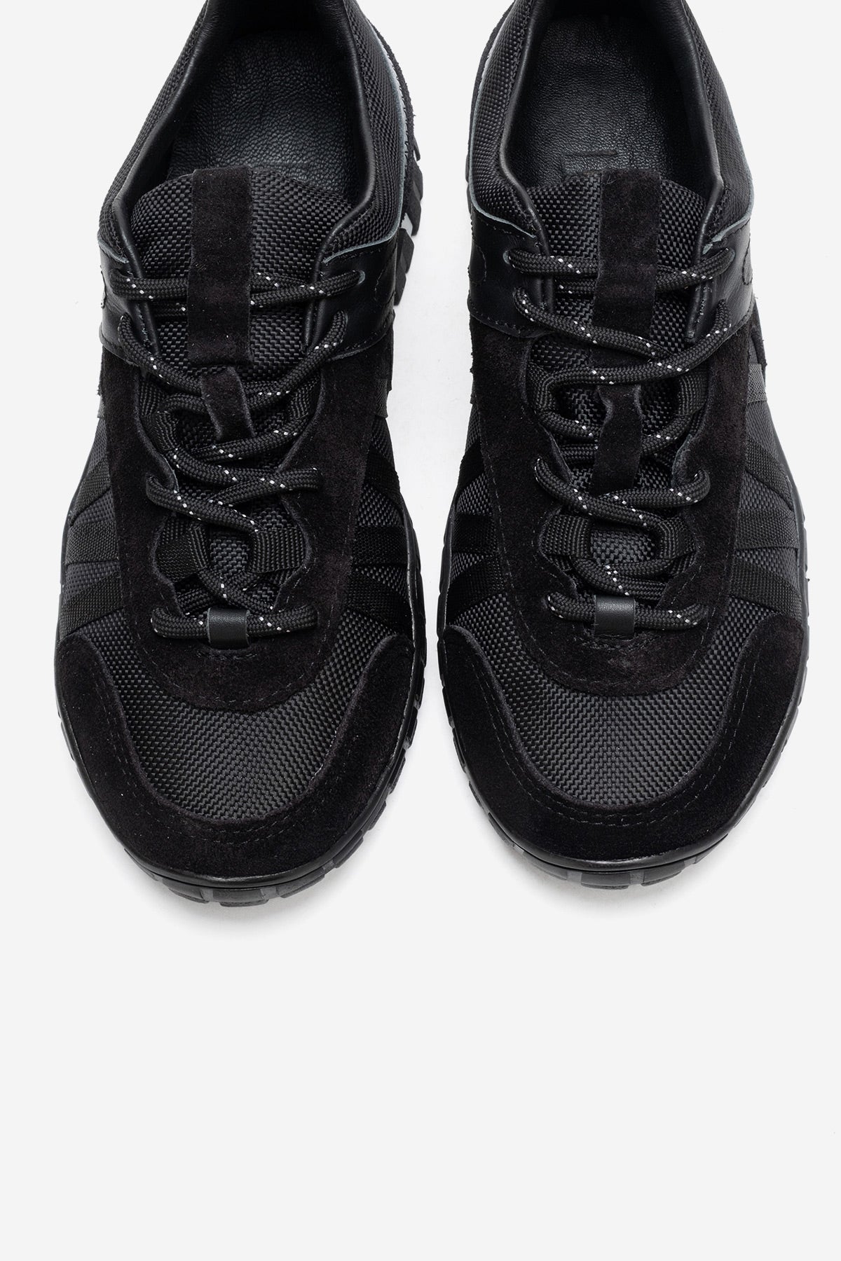 FIERA - Zapatillas de cuero genuino negras (Mujer)