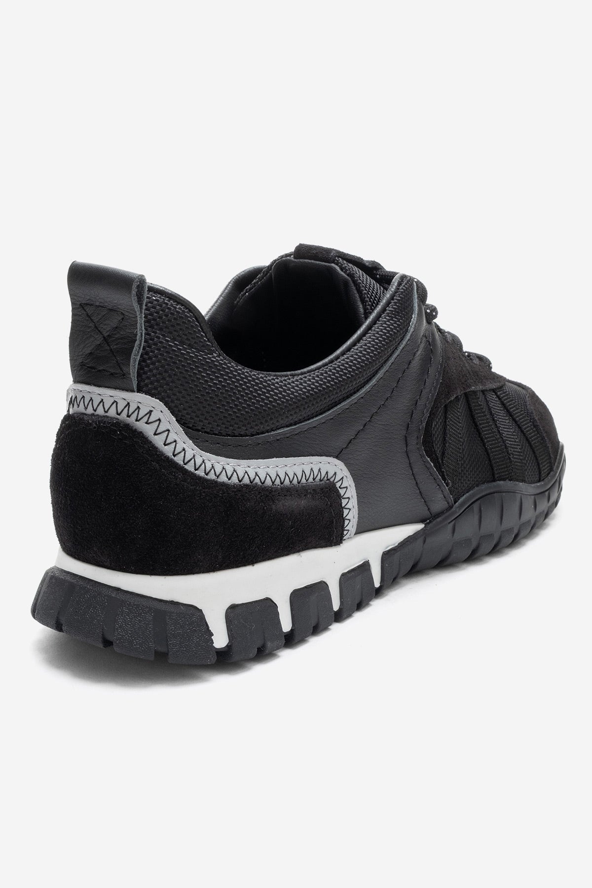 FIERA - Zapatillas de cuero genuino negras (Mujer)