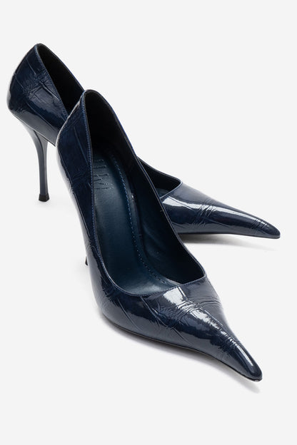 LUCE - Zapato de tacón de aguja azul marino (Mujer)