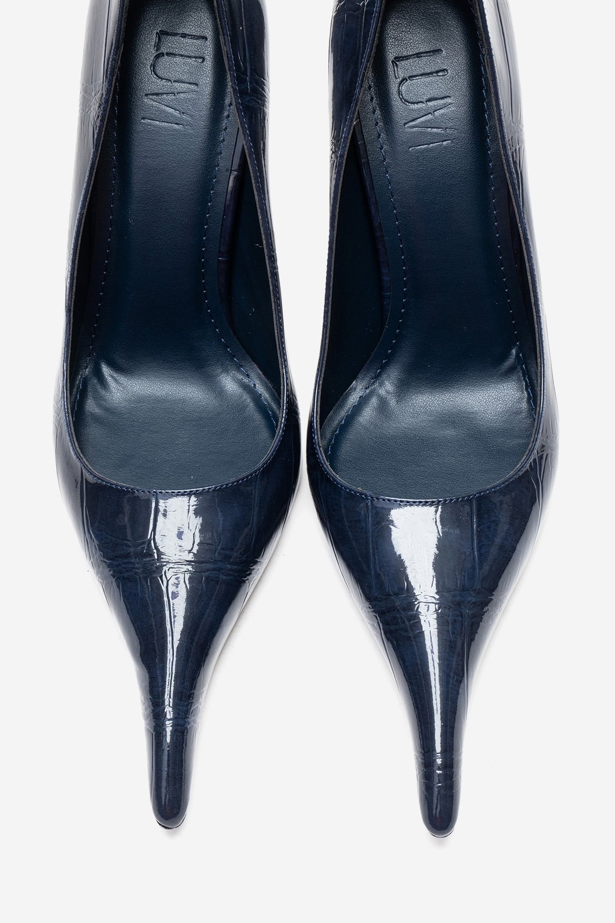 LUCE - Zapato de tacón de aguja azul marino (Mujer)