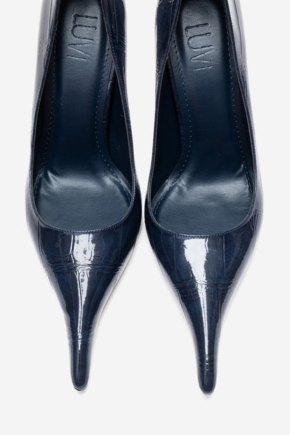 LUCE - Zapato de tacón de aguja azul marino (Mujer)