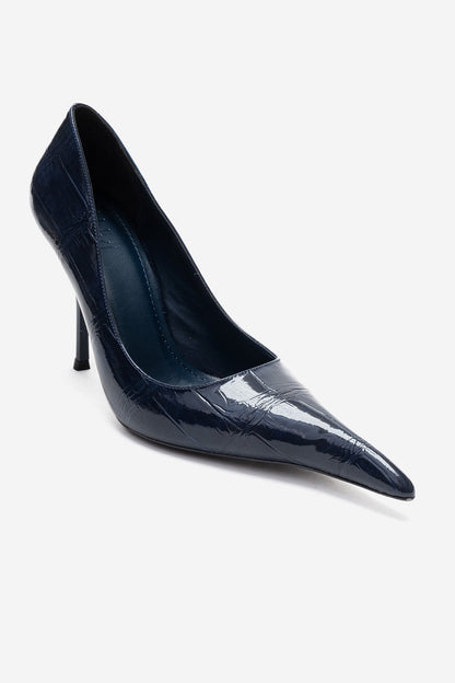LUCE - Zapato de tacón de aguja azul marino (Mujer)