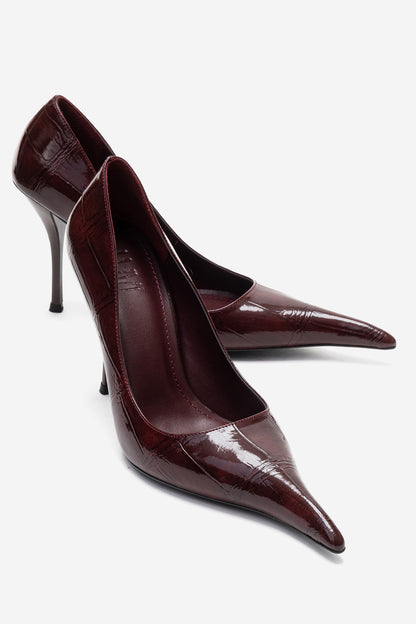 LUCE - Burgundy Stiletto Pump (Women)