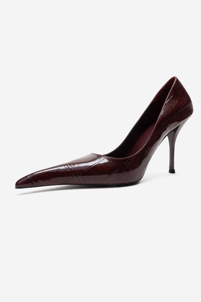 LUCE - Burgundy Stiletto Pump (Women)