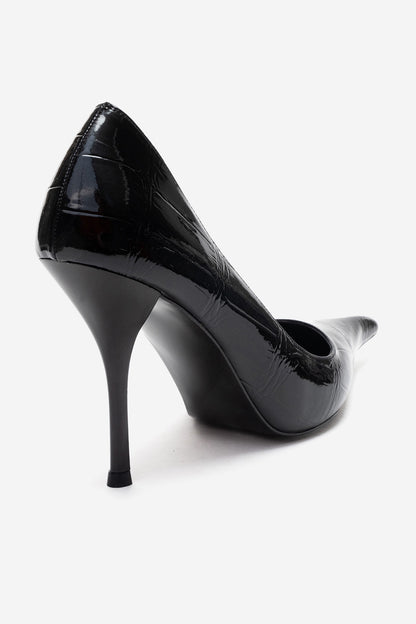 LUCE - Zapatilla de tacón de aguja negra (Mujer)