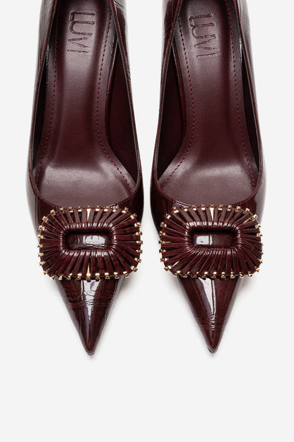 REBEL - Burgundy Stiletto Pump (Women)