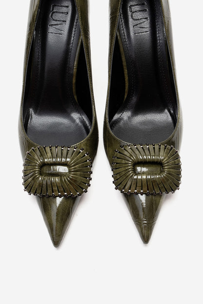 REBEL - Green Stiletto Pump (Women)