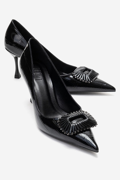 REBEL - Black Stiletto Pump (Women)