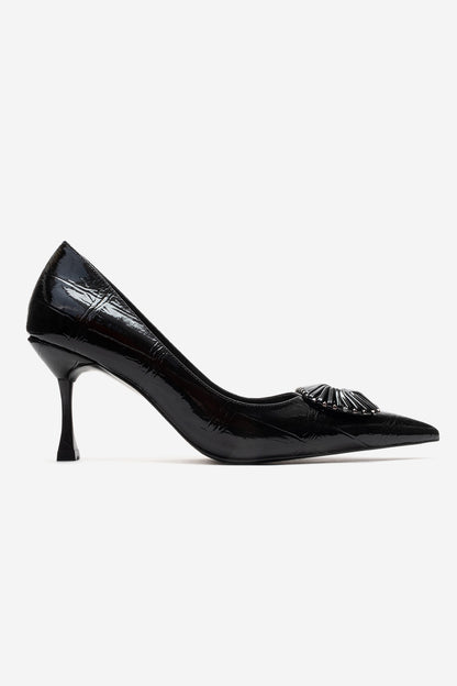 REBEL - Black Stiletto Pump (Women)