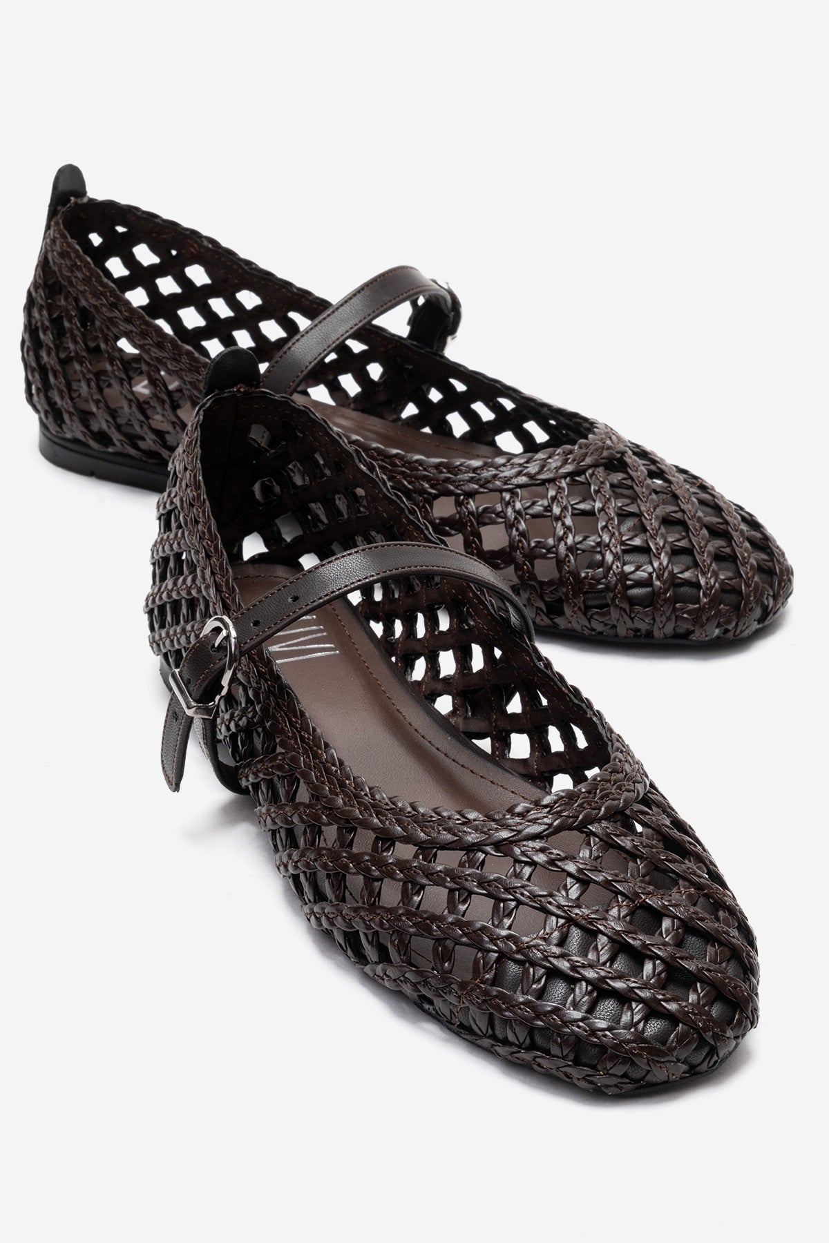 DOUX - Brown Genuine Leather Ballet Flat (Women)
