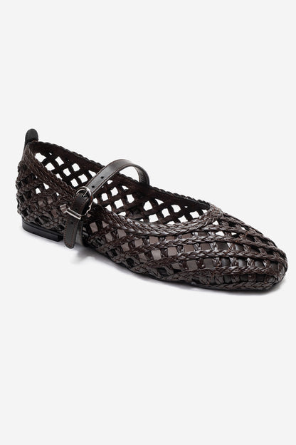 DOUX - Brown Genuine Leather Ballet Flat (Women)