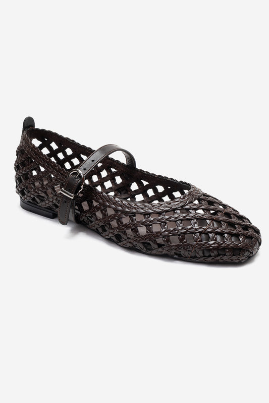 DOUX - Brown Genuine Leather Ballet Flat (Women)