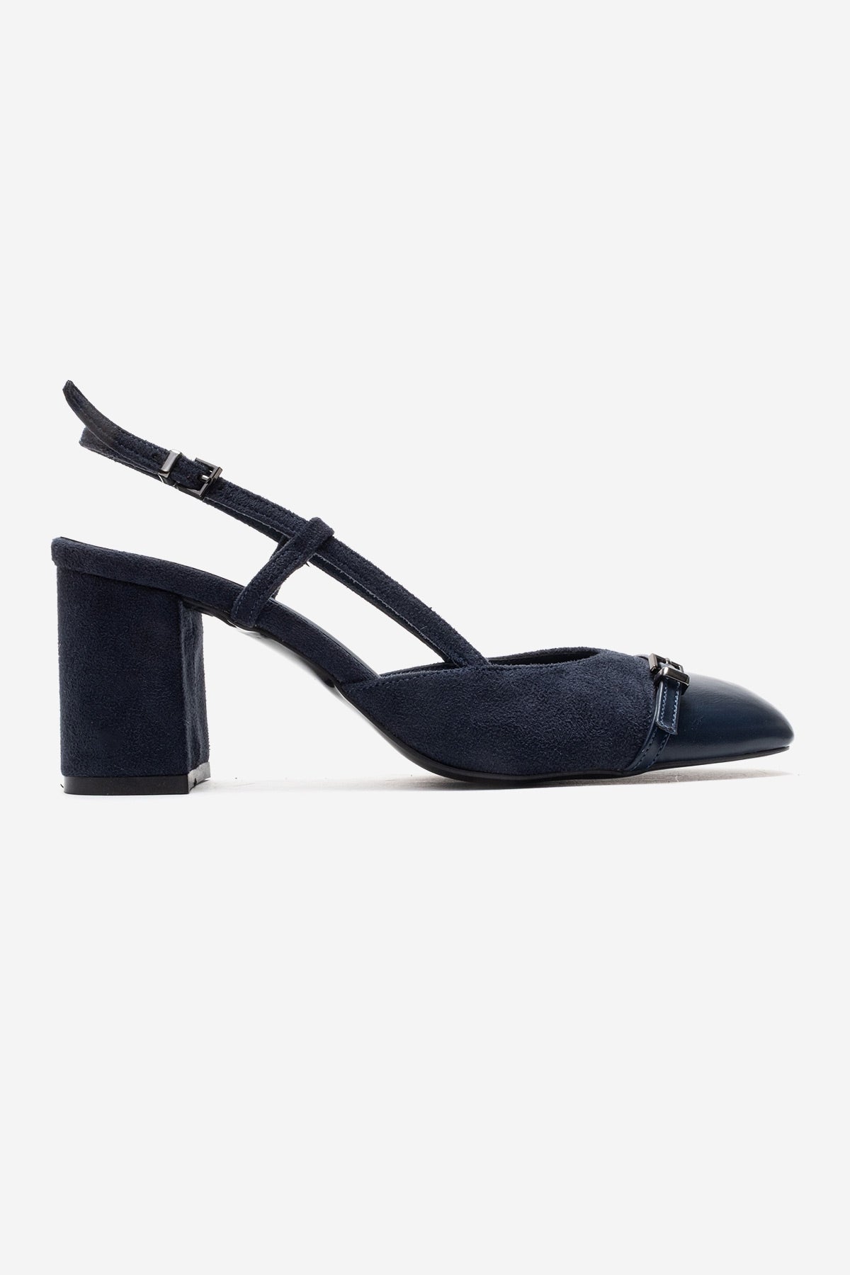 DESIA - Zapatos de tacón de bloque azul marino (Mujer)