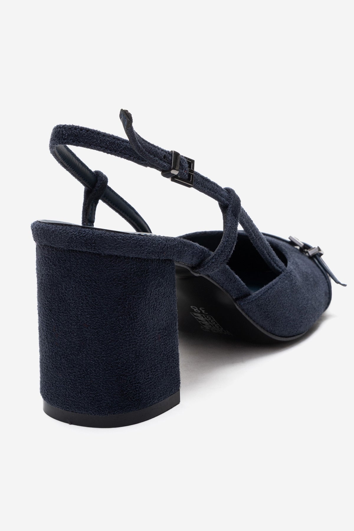 DESIA - Zapatos de tacón de bloque azul marino (Mujer)