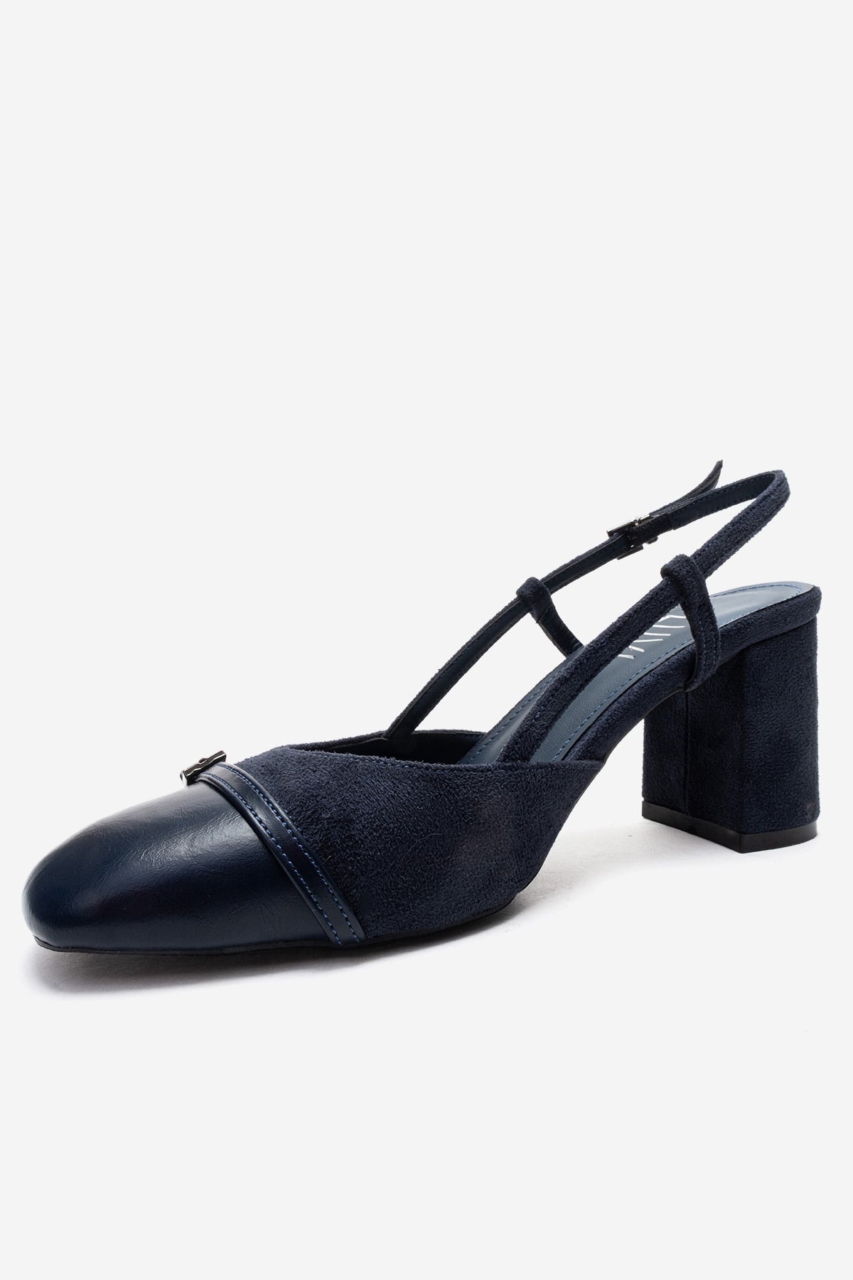 DESIA - Zapatos de tacón de bloque azul marino (Mujer)