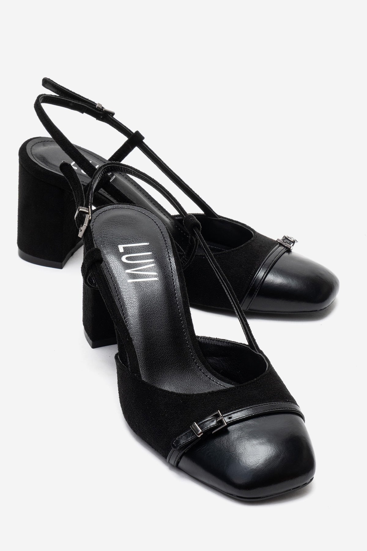 DESIA - Black Block Heel Shoe (Women)