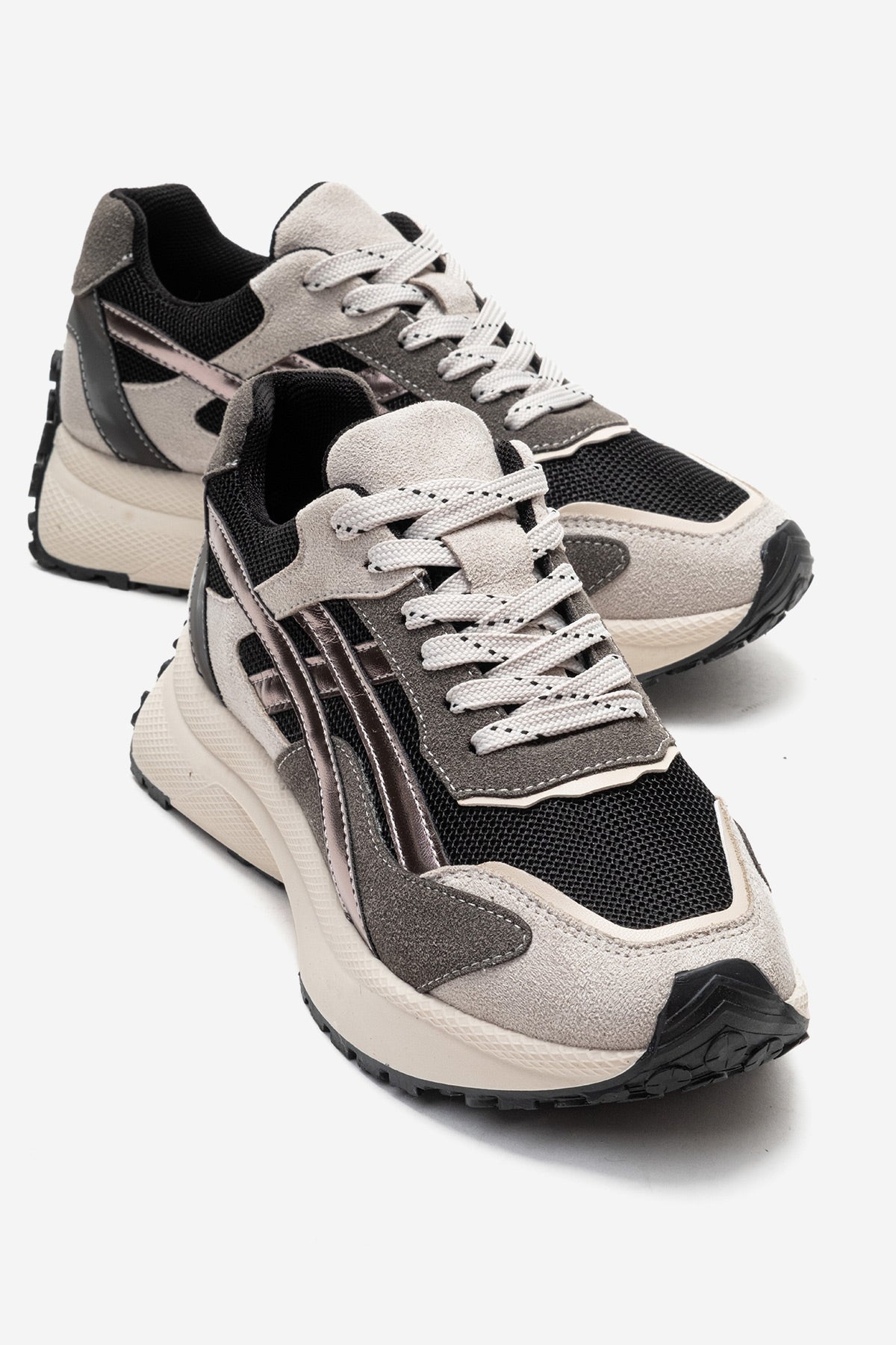 CALINA - Black Genuine Leather Sneaker (Women)