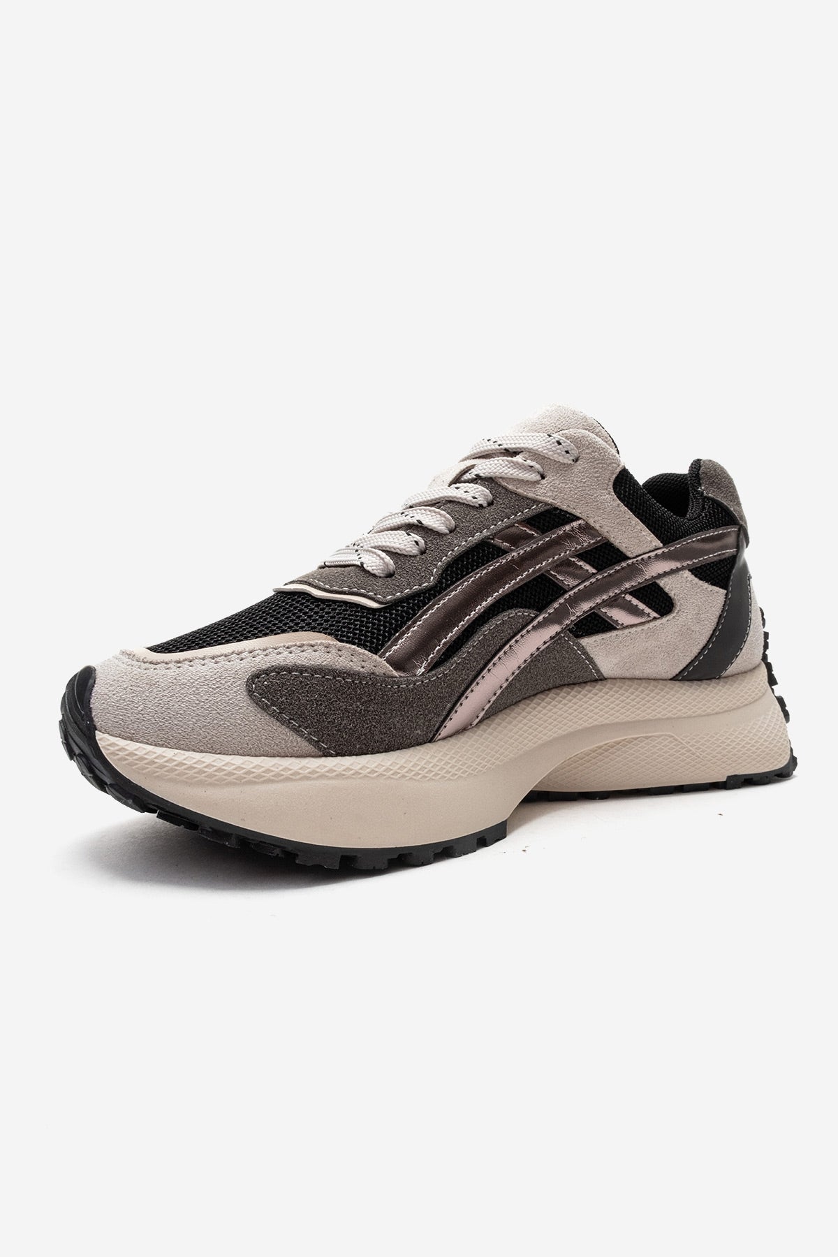 CALINA - Black Genuine Leather Sneaker (Women)