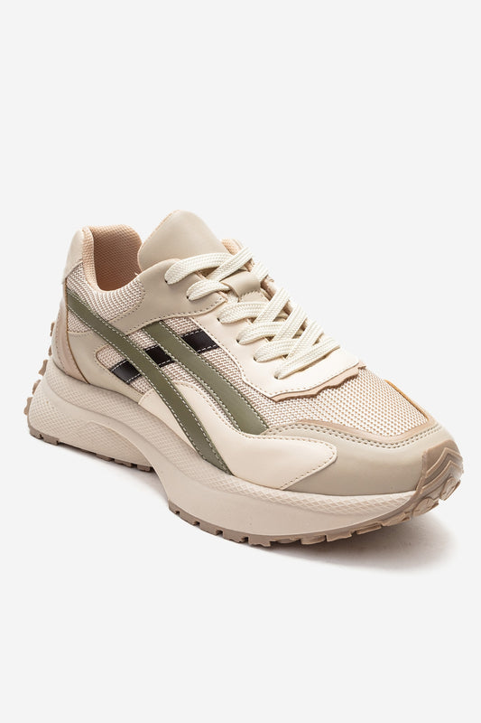 CALINA - Zapatillas verde beige (Mujer)