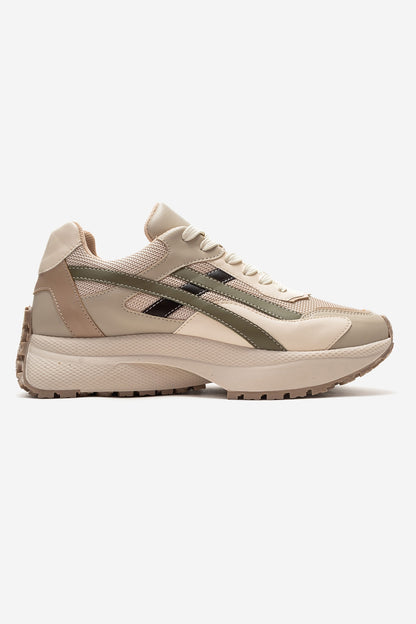 CALINA - Beige Green Sneaker (Women)