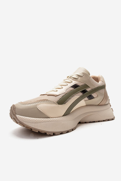 CALINA - Beige Green Sneaker (Women)
