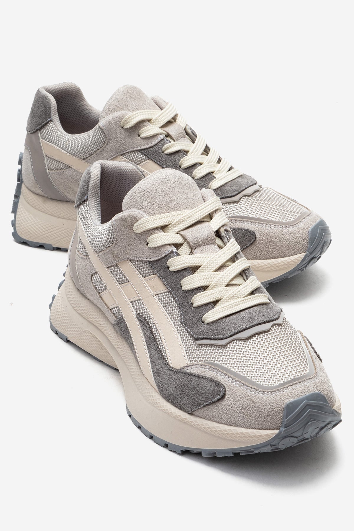 CALINA - Beige Suede Sneaker (Women)