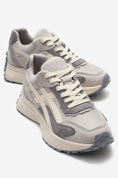 CALINA - Beige Suede Sneaker (Women)