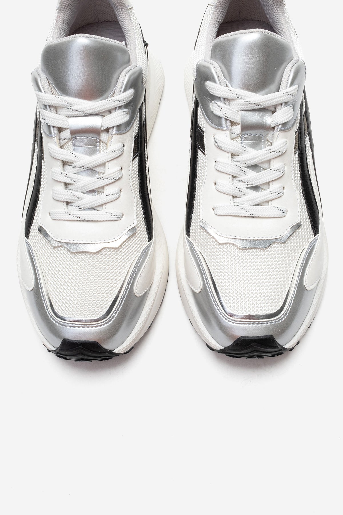CALINA - Silver Black White Sneaker (Women)