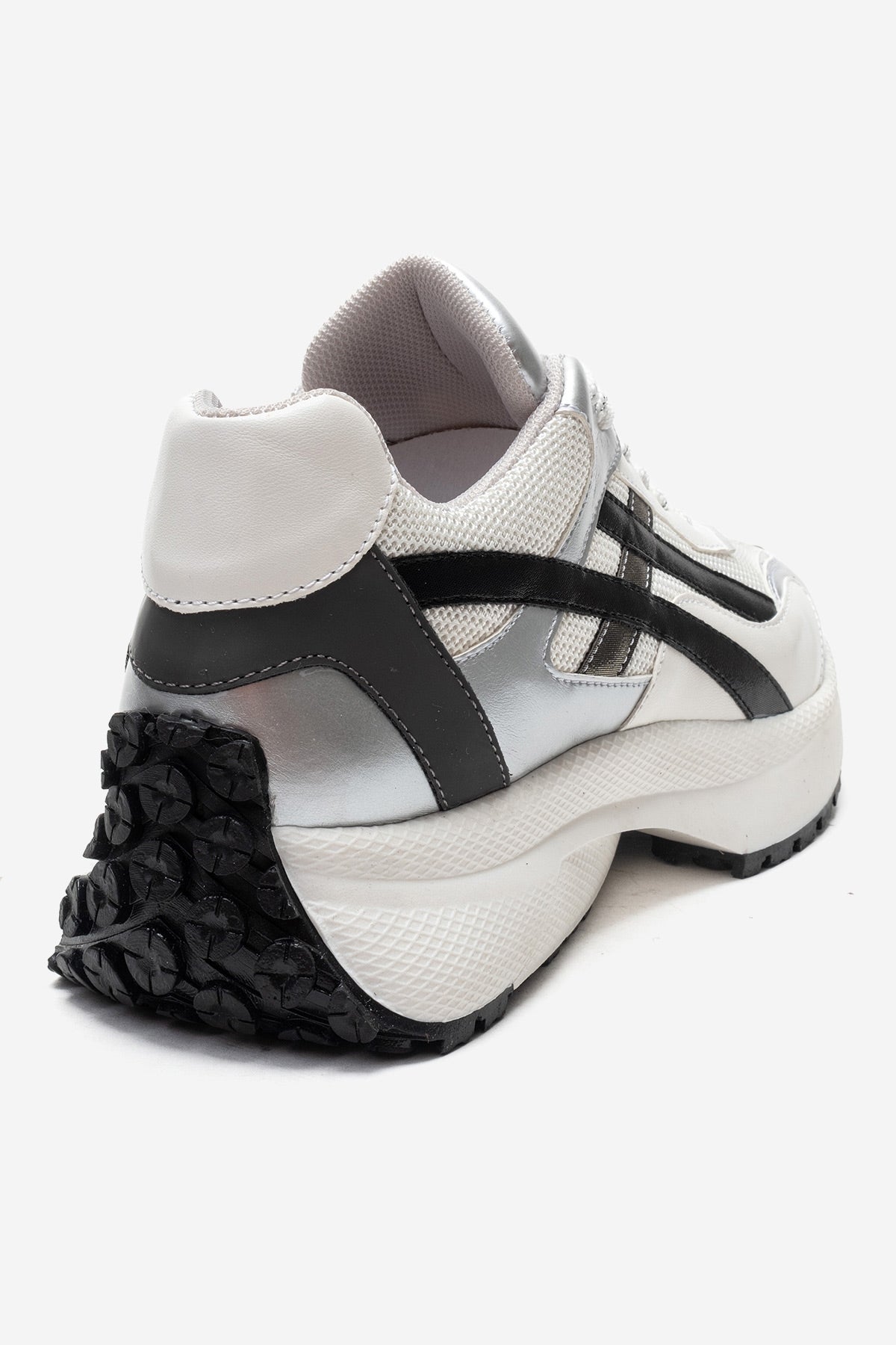 CALINA - Silver Black White Sneaker (Women)