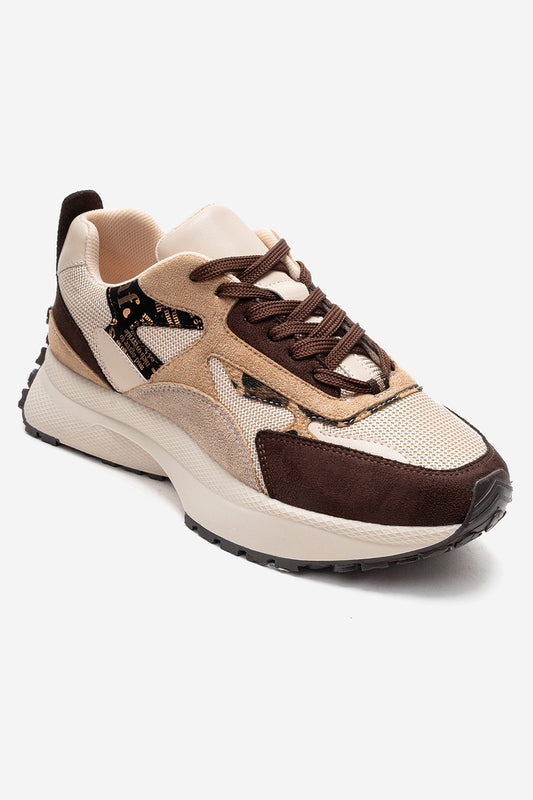 PREMIA - Zapatillas de ante marrón (Mujer)