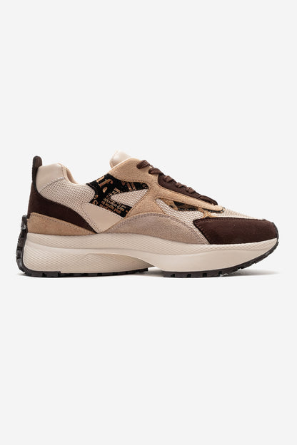 PREMIA - Zapatillas de ante marrón (Mujer)