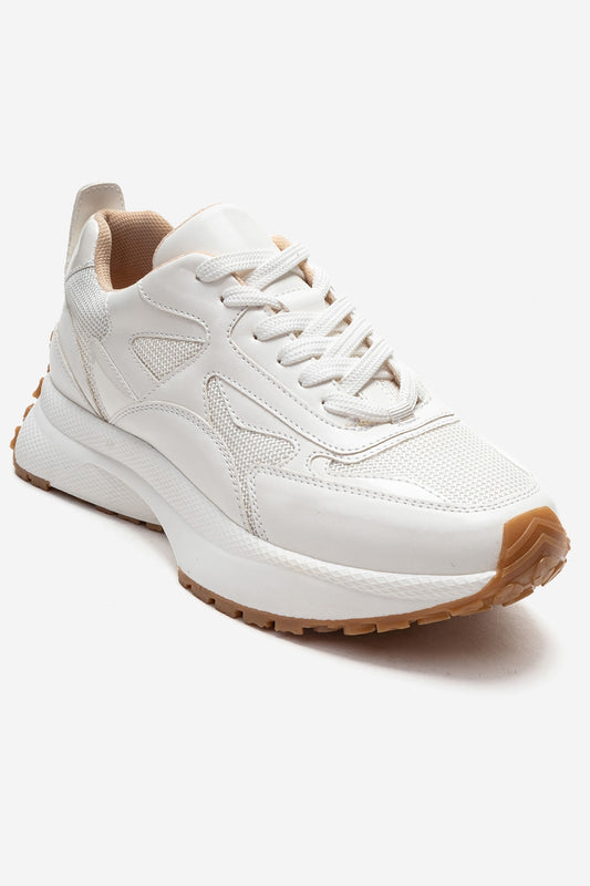 PREMIA - Zapatillas de cuero blancas (Mujer)