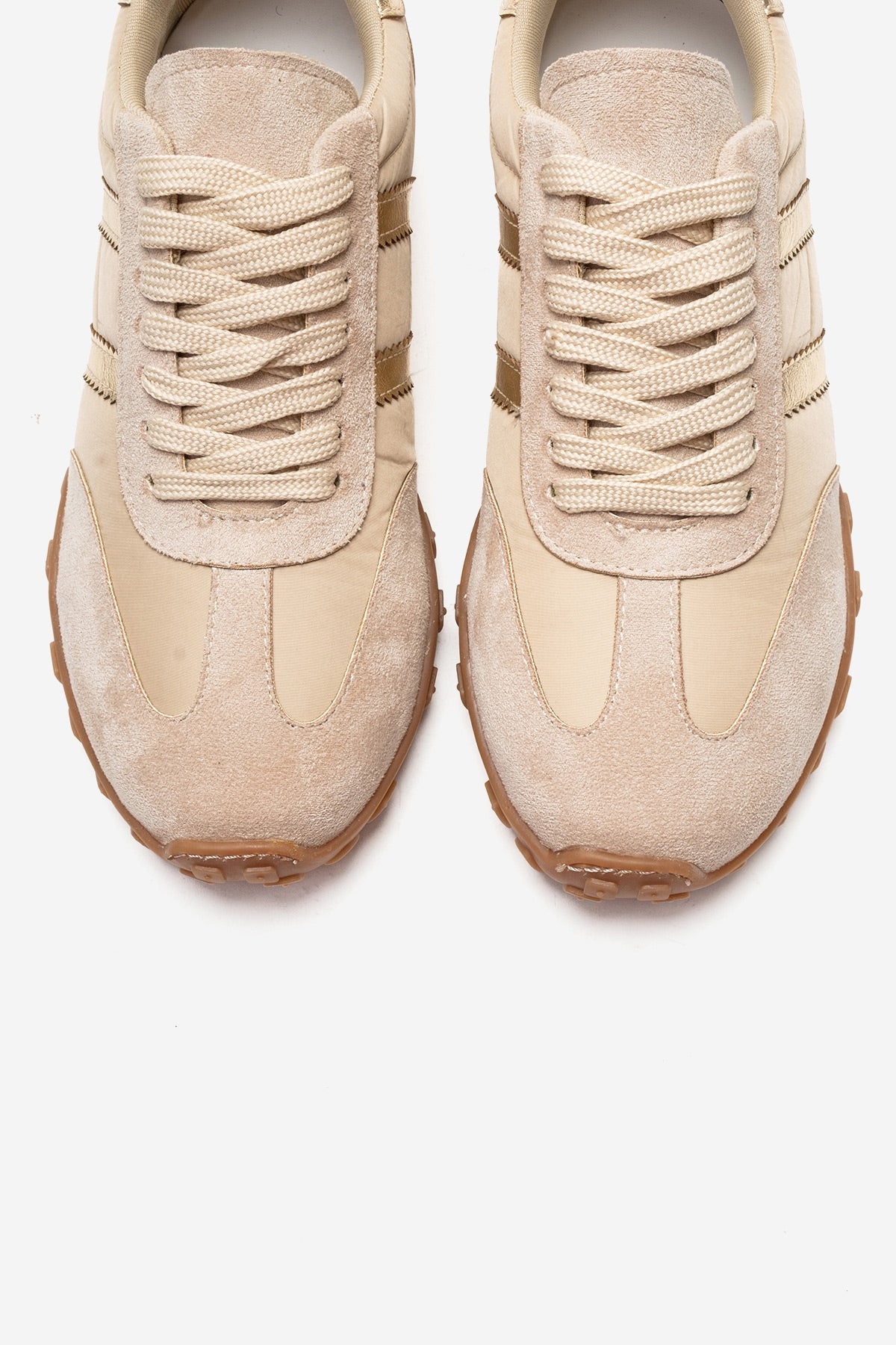 FLUX - Beige Suede Sneaker (Women)
