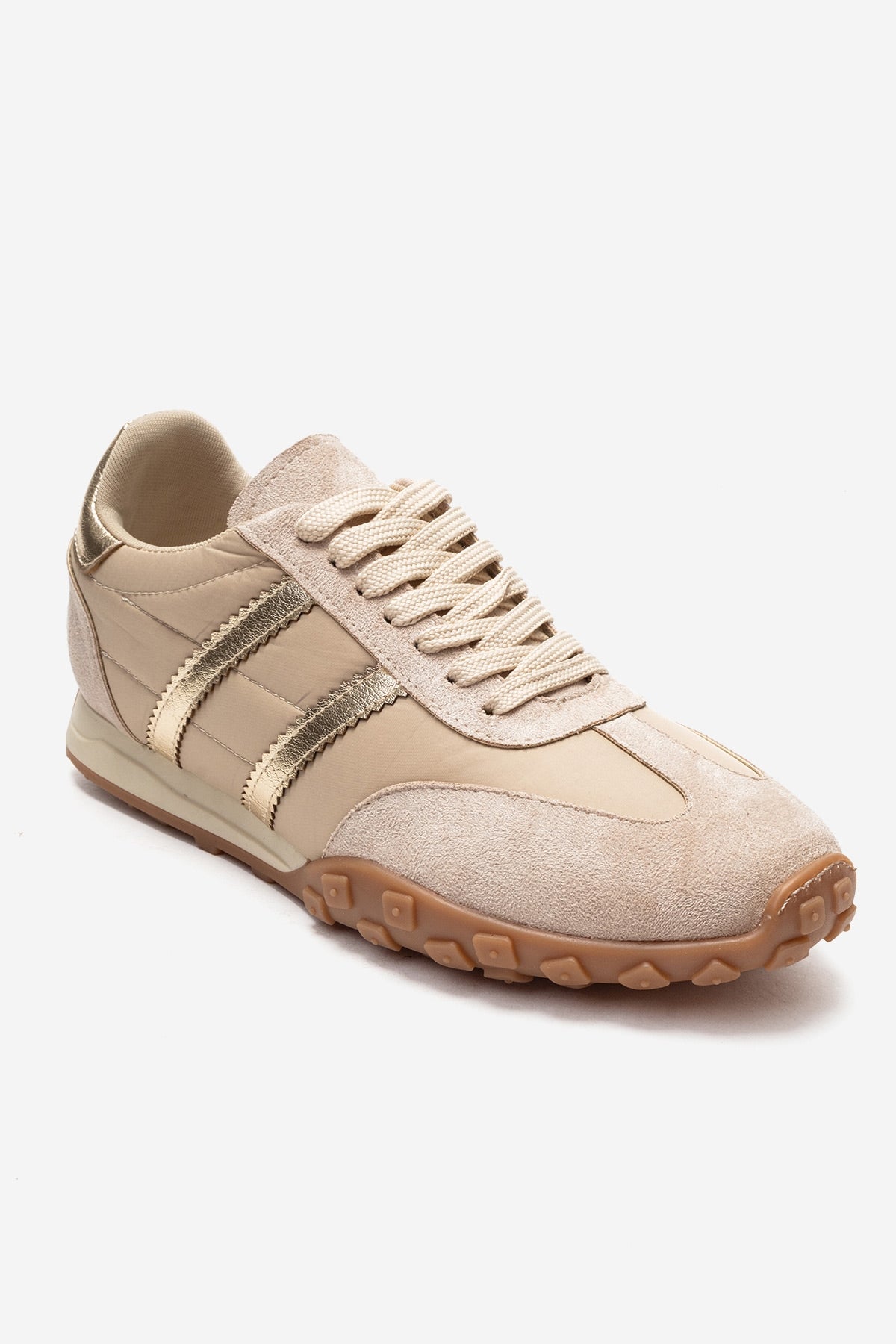 FLUX - Beige Suede Sneaker (Women)
