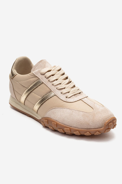 FLUX - Beige Suede Sneaker (Women)
