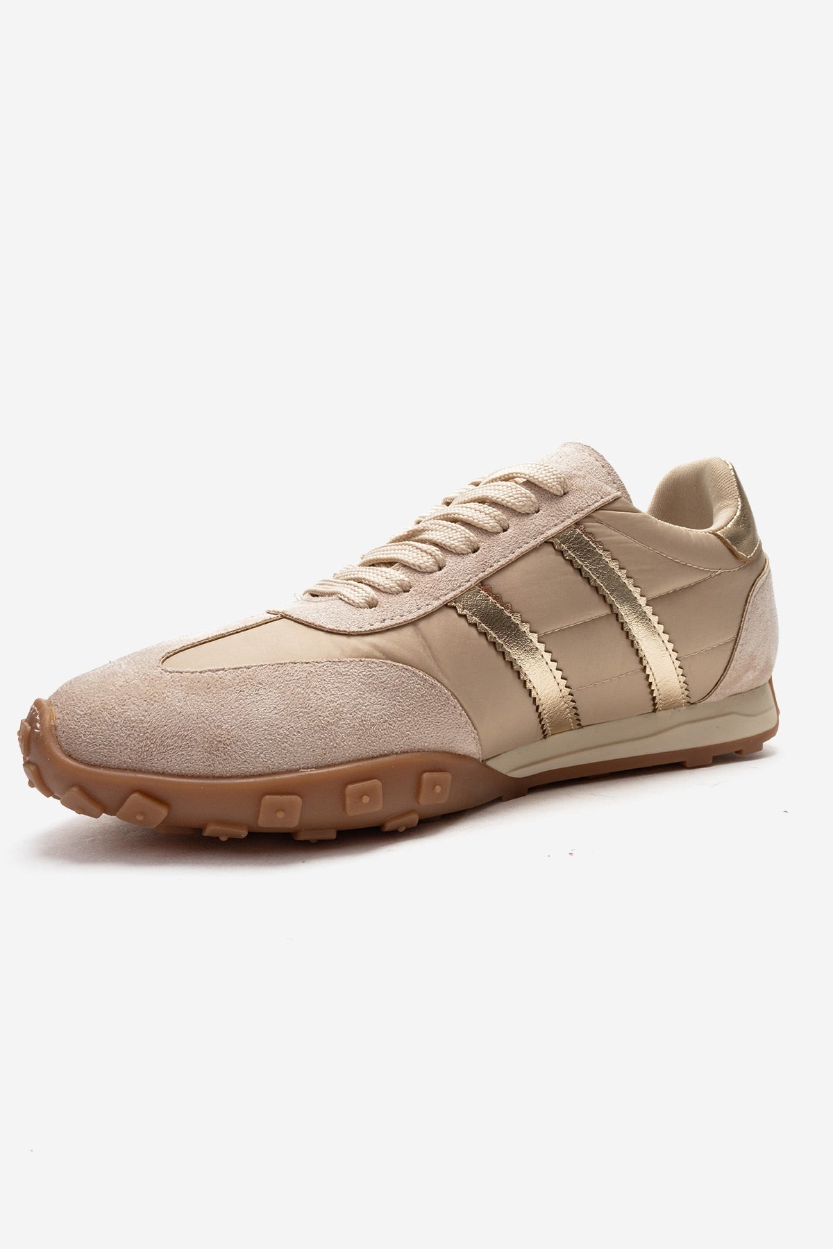 FLUX - Beige Suede Sneaker (Women)