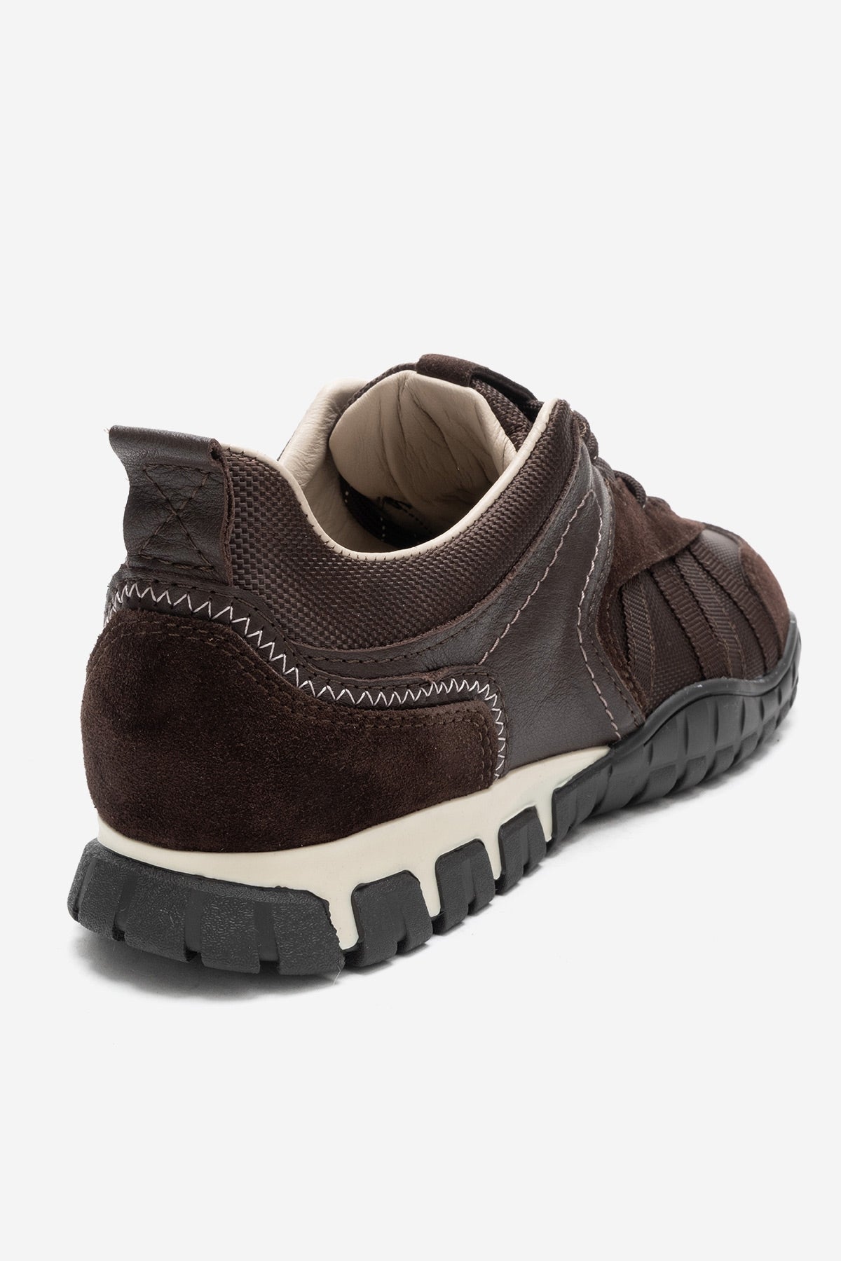 FIERA - Brown Genuine Leather Mesh Sneaker (Women)